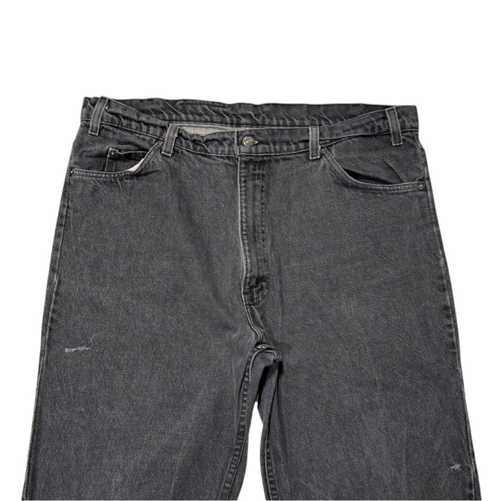 Vintage Levi's 505 regular fit Black Jeans with an Orange Tab Jeans - 38x36 - Picture 3 of 7